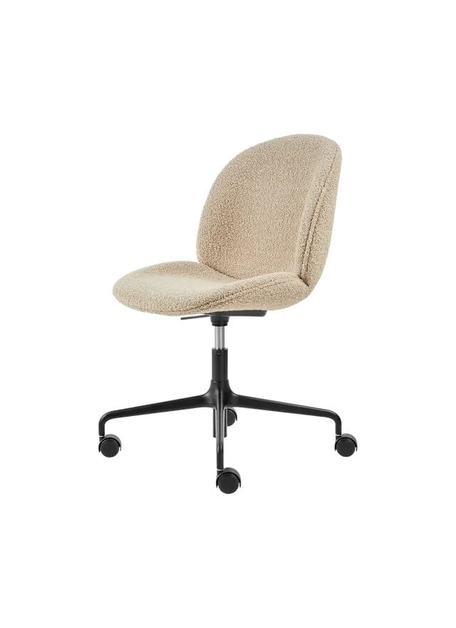 Beetle Meeting Chair 4-Star Base with Castors - Height Adjustable - Fully Upholstered Chairs Gubi