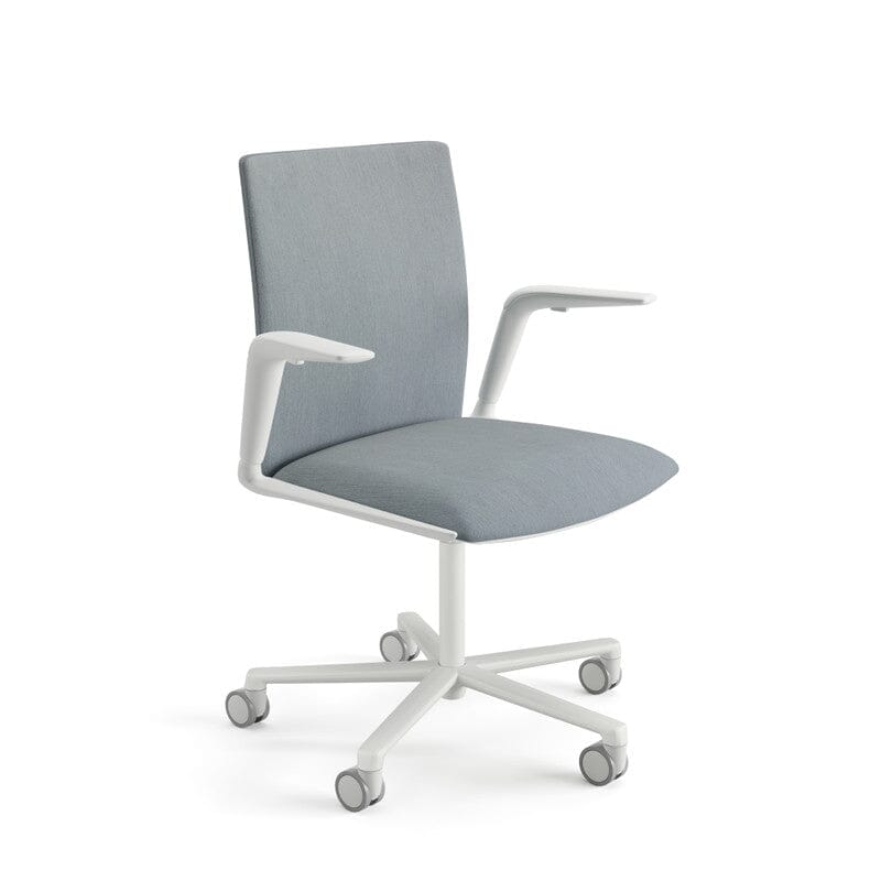 Kinesit 5 Way Swivel Base Office Chair With Fully Upholstered Chairs Arper