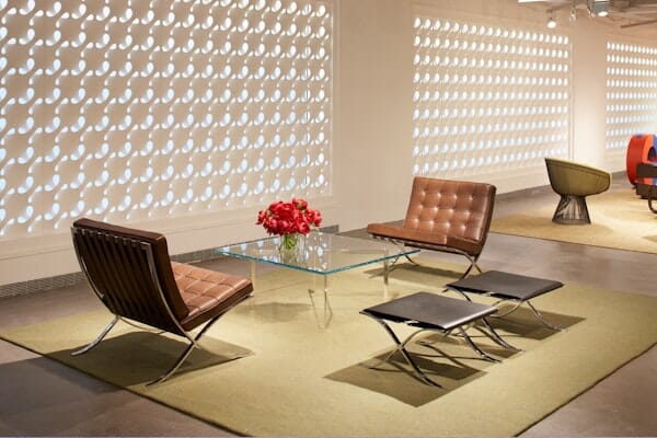 Barcelona Stool with Cowhide Sling Stools Knoll