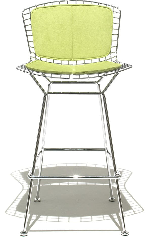 Bertoia Stool with Seat and Back Pad bar seating Knoll