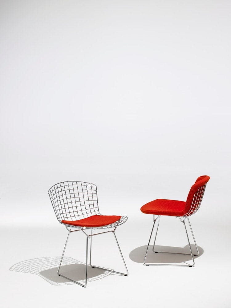 Bertoia Side Chair with Seat Pad Side/Dining Knoll