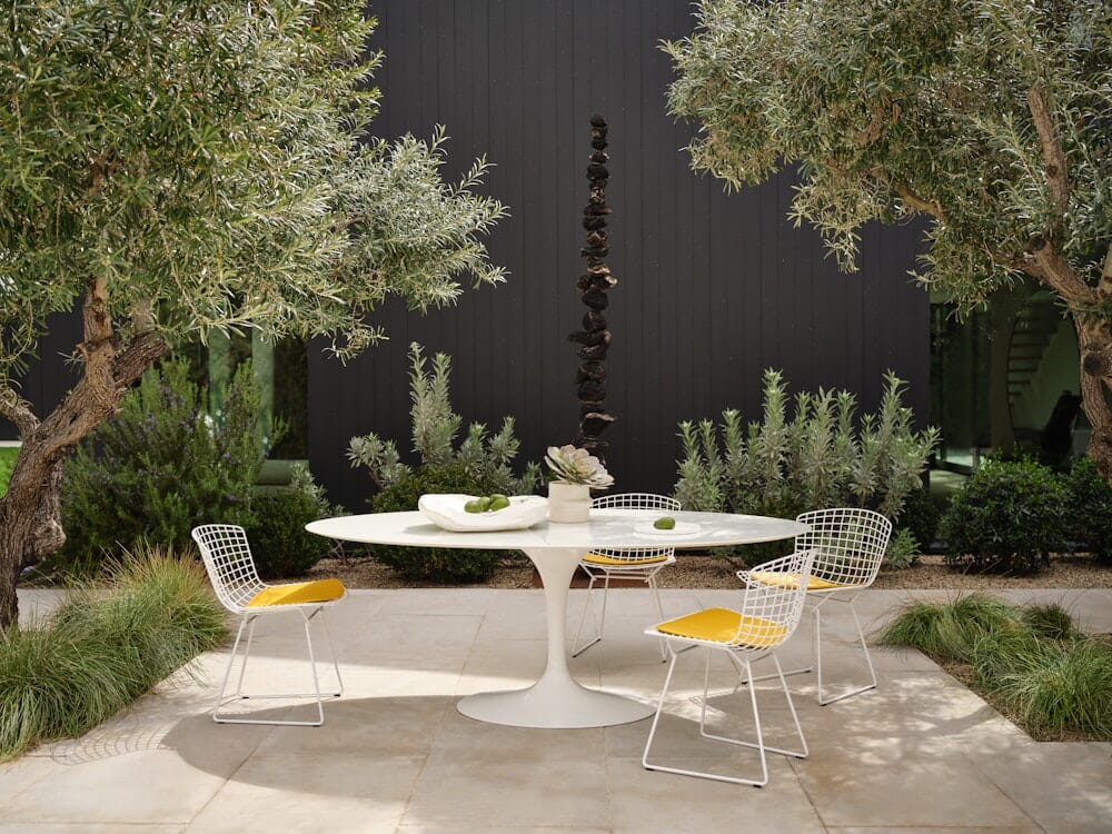 Bertoia Side Chair with Seat Pad Side/Dining Knoll
