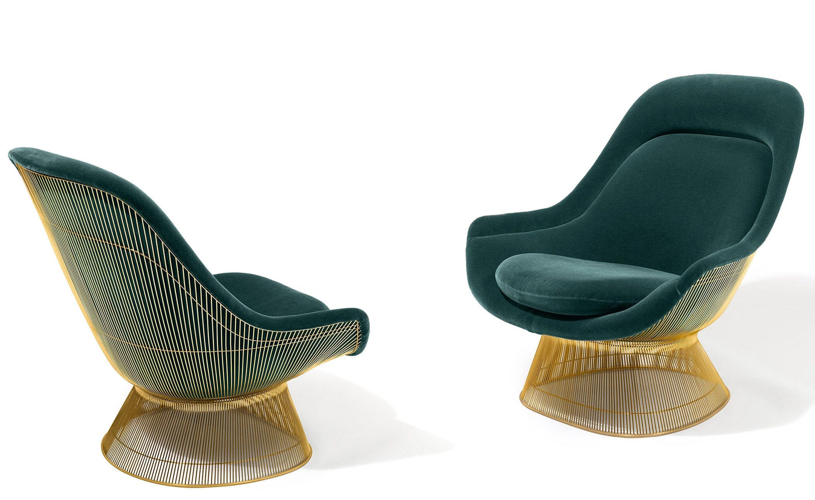 Platner Gold Plated Easy Chair lounge chair Knoll