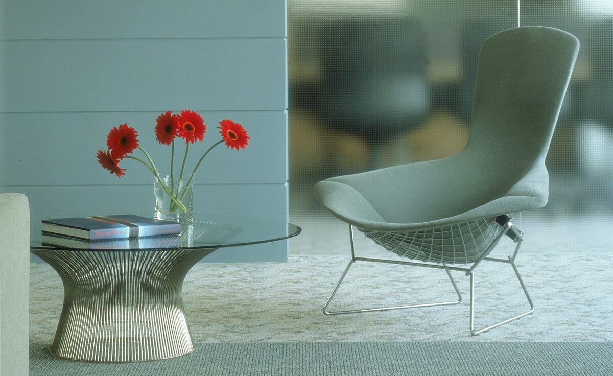 Platner Nickel 36" Coffee Table Coffee Tables Knoll