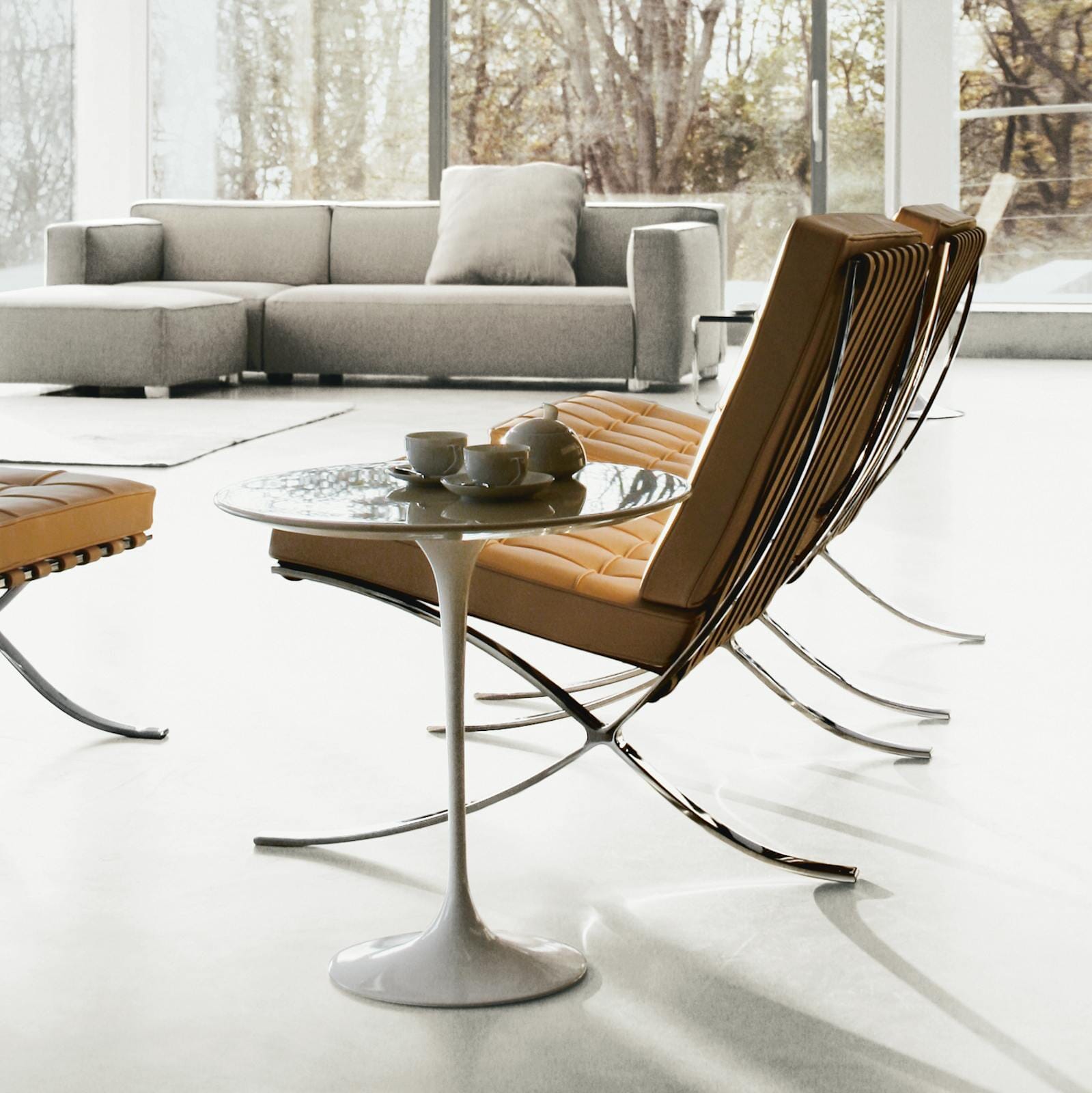Saarinen Side Table - 20” Round side/end table Knoll