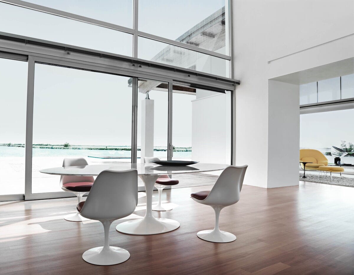 Saarinen Tulip Armless Chair Side/Dining Knoll