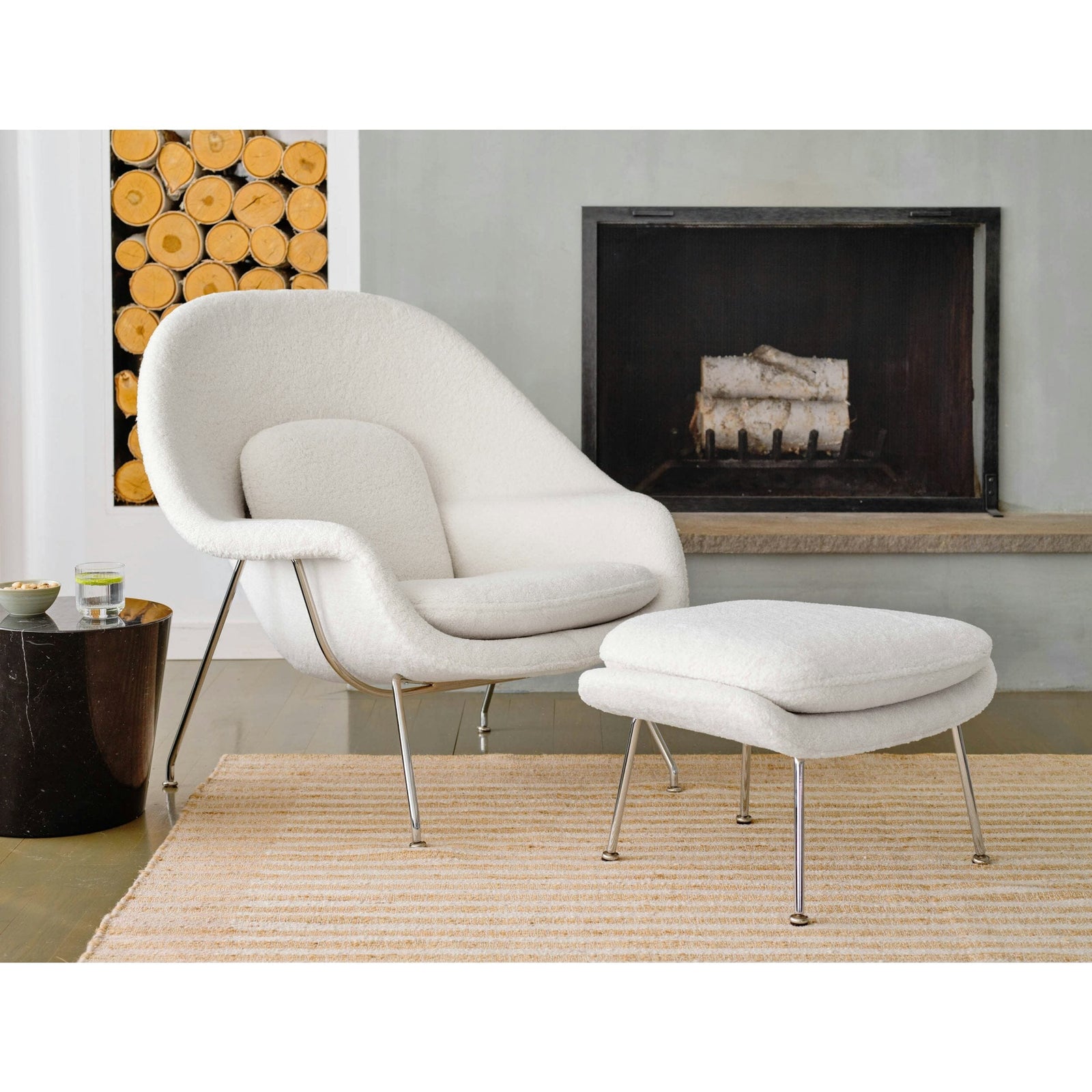 Womb Chair and Ottoman lounge chair Knoll