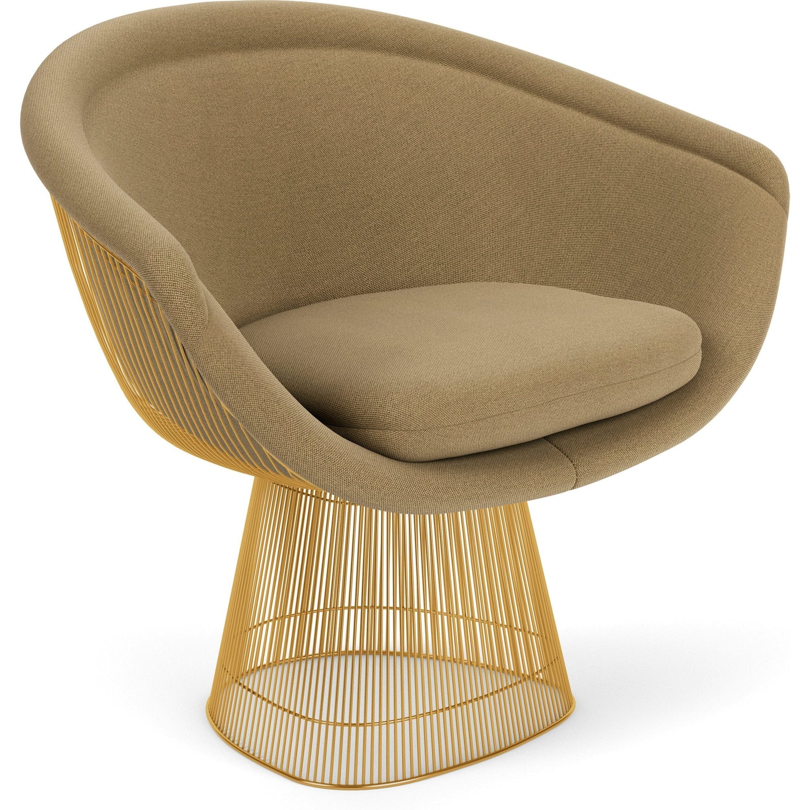 Platner Lounge Chair - Gold lounge chair Knoll