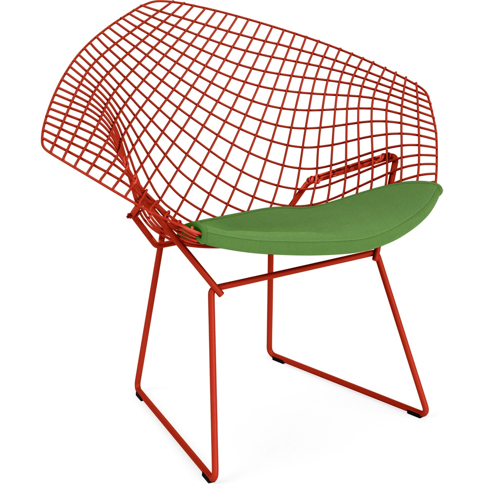 Bertoia Small Diamond Chair with Seat Pad lounge chair Knoll