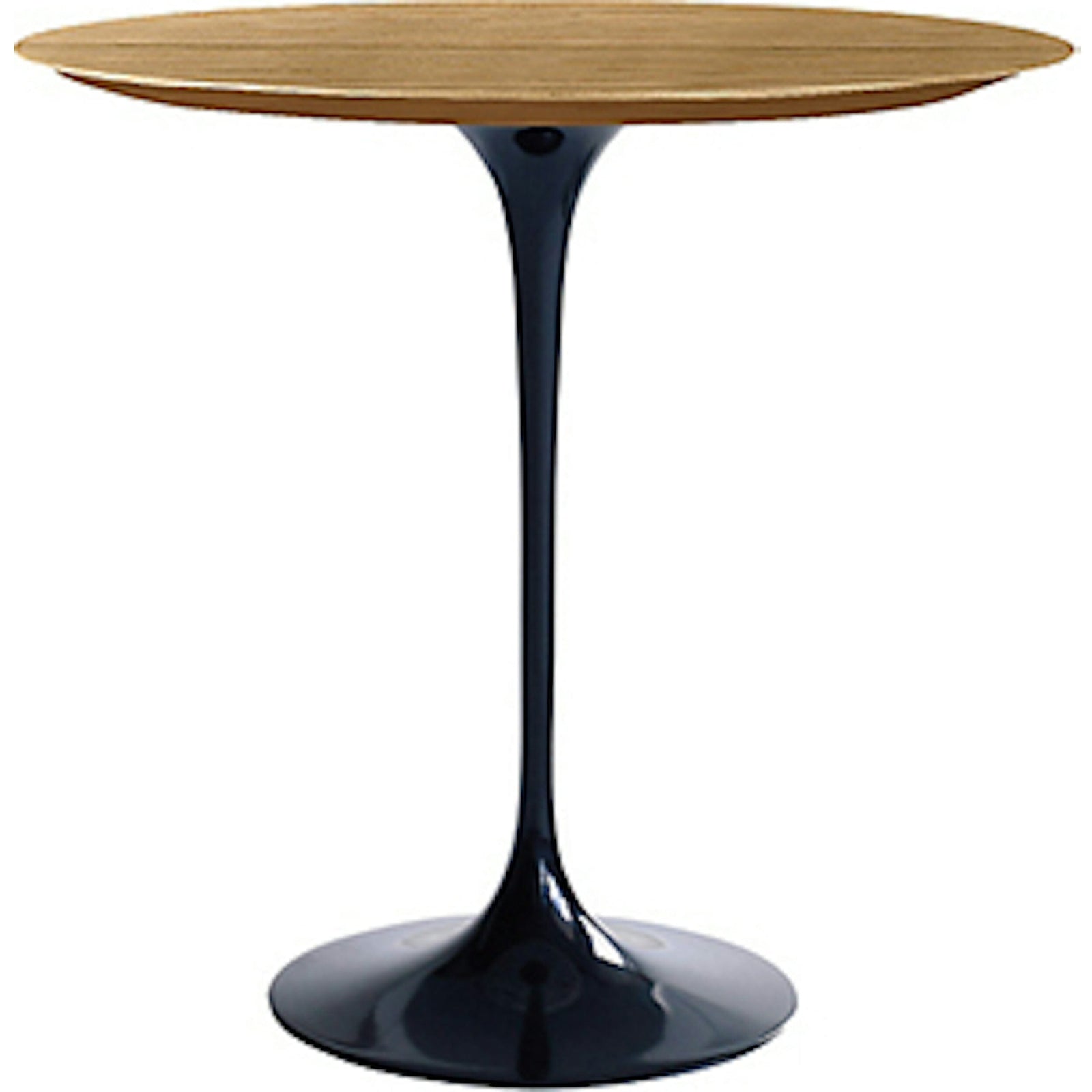 Saarinen Side Table - 20” Round side/end table Knoll Black Light Oak