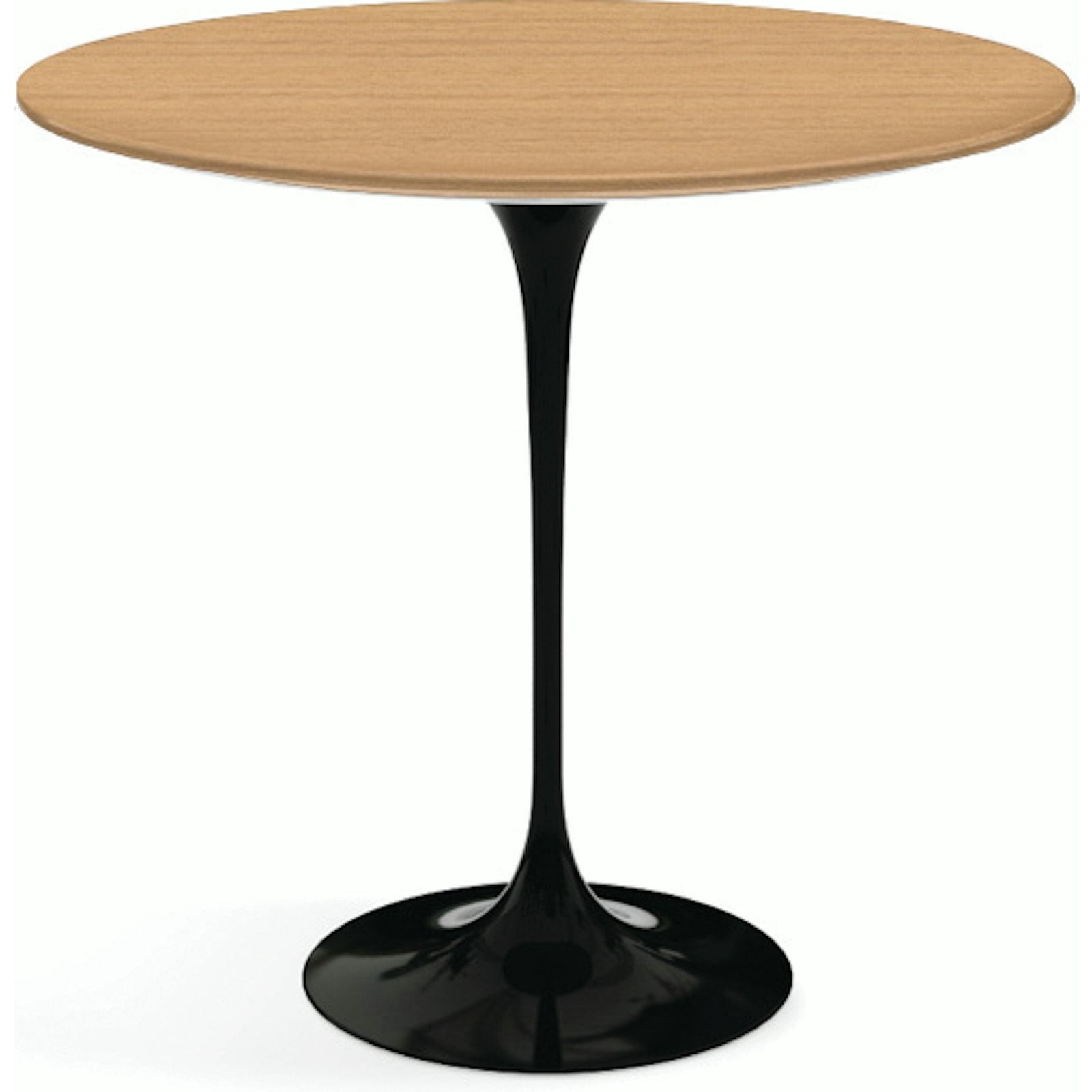Saarinen Side Table - 22” Oval side/end table Knoll Black Light Oak