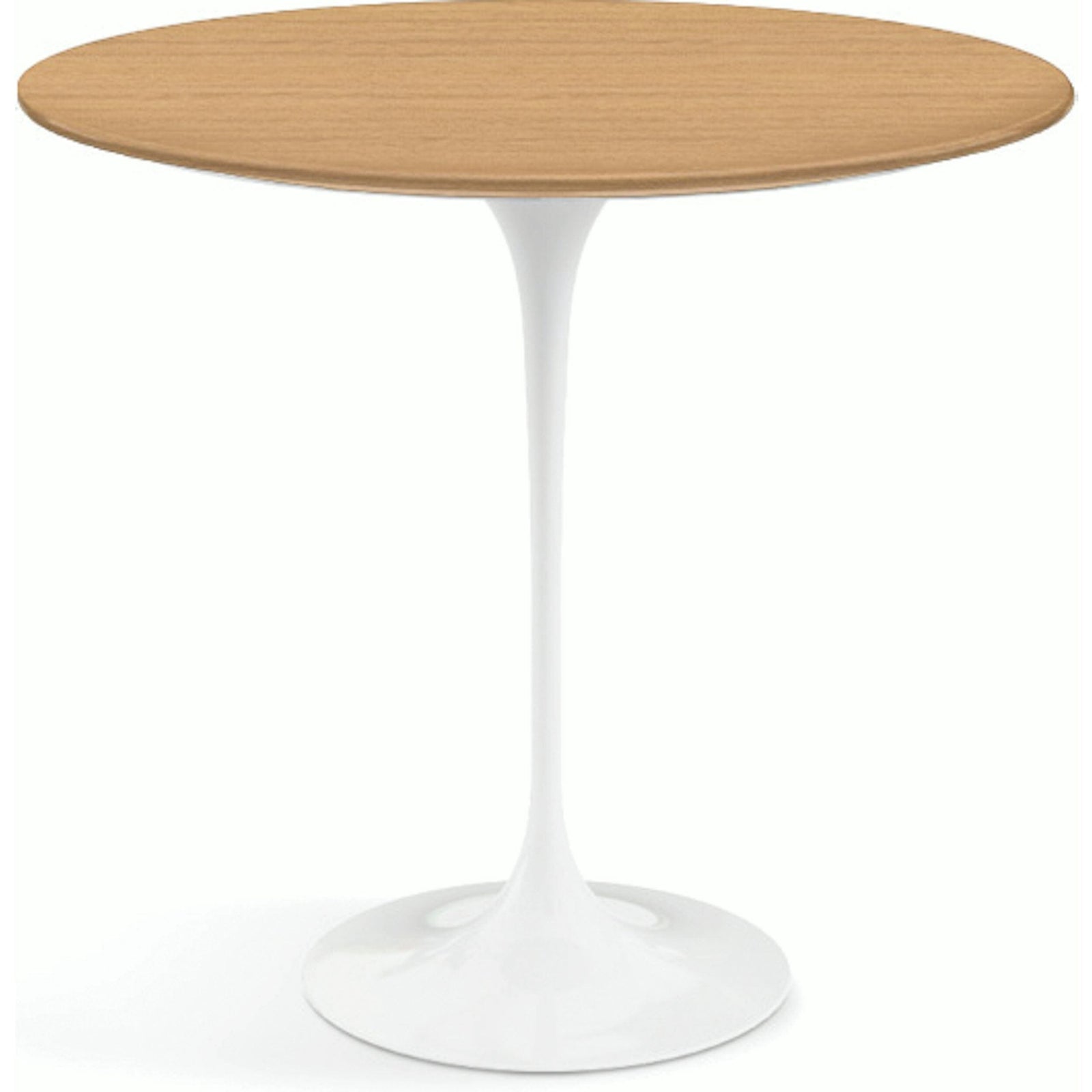 Saarinen Side Table - 22” Oval side/end table Knoll White Light Oak