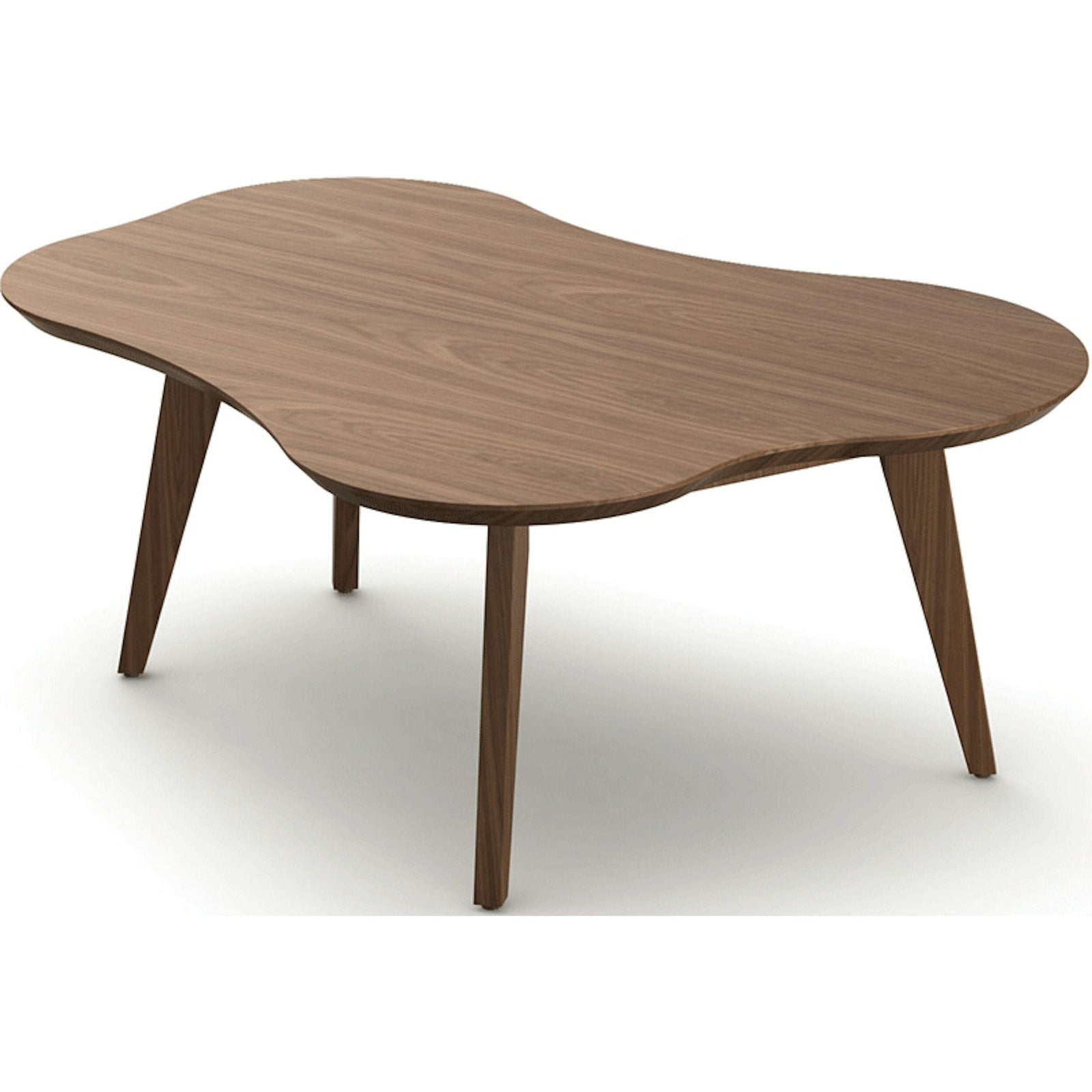 Risom Amoeba Coffee Table Coffee Tables Knoll Light Walnut/Light Walnut