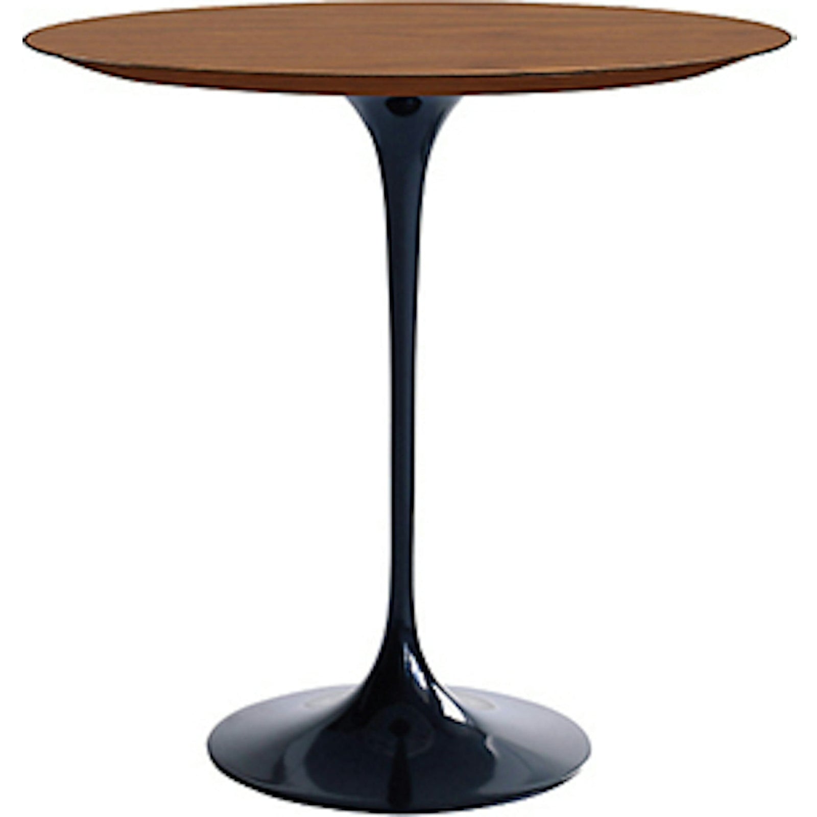 Saarinen Side Table - 20” Round side/end table Knoll Black Light Walnut