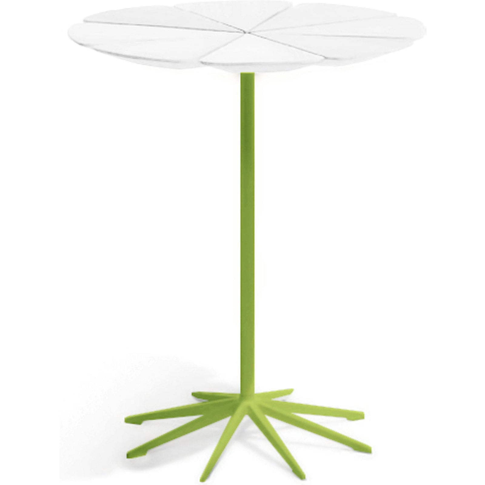 Richard Schultz Petal End Table side/end table Knoll White Petals Lime Green