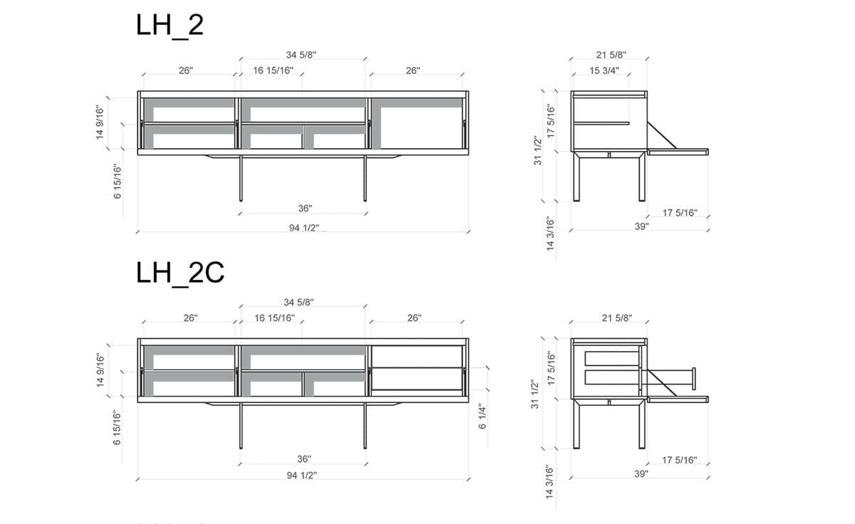 Lochness Small Cabinet Cabinet Cappellini