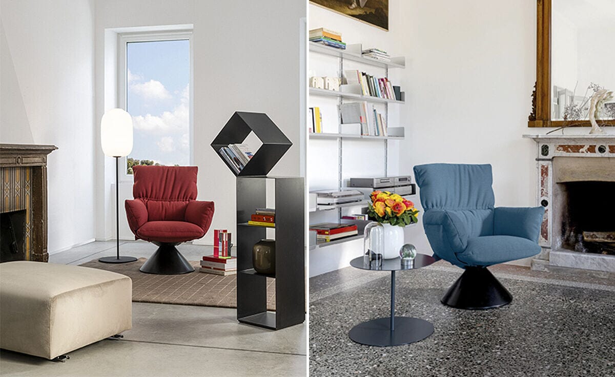 Lud'o Lounge Chair With Conical Base lounge chair Cappellini