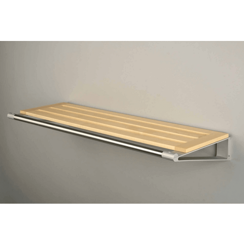 Knax Hat Shelf with Clothes Rack Accessories Loca Shelf 4 Maple Lack
