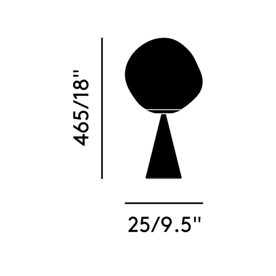 Melt Cone Fat Table Lamp Table Lamps Tom Dixon