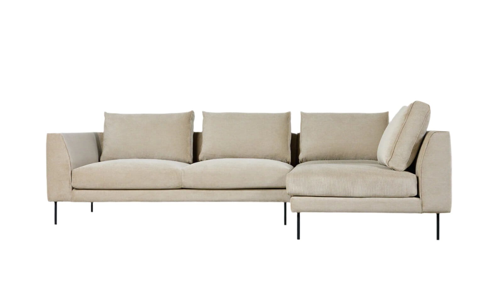 Renfrew Sectional Sofa Gus Modern Mersey Caribou Right Facing