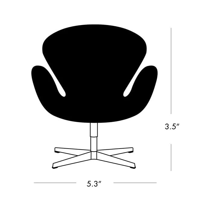 Miniature Swan Chair Miniatures Fritz Hansen