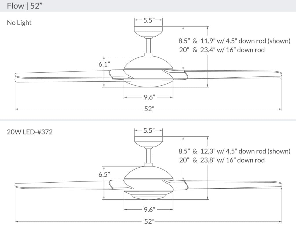 Flow Ceiling Fan Ceiling Fans Modern Fan Co