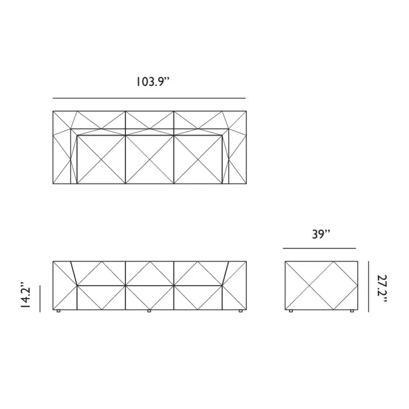 BFF Triple Seater TE02 High