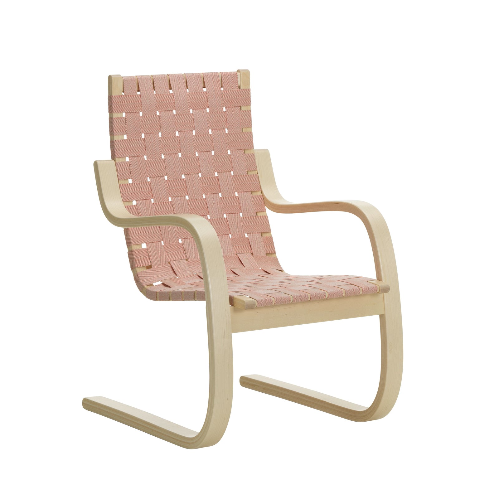 Armchair 406 Armchair Artek Natural / Red Webbing