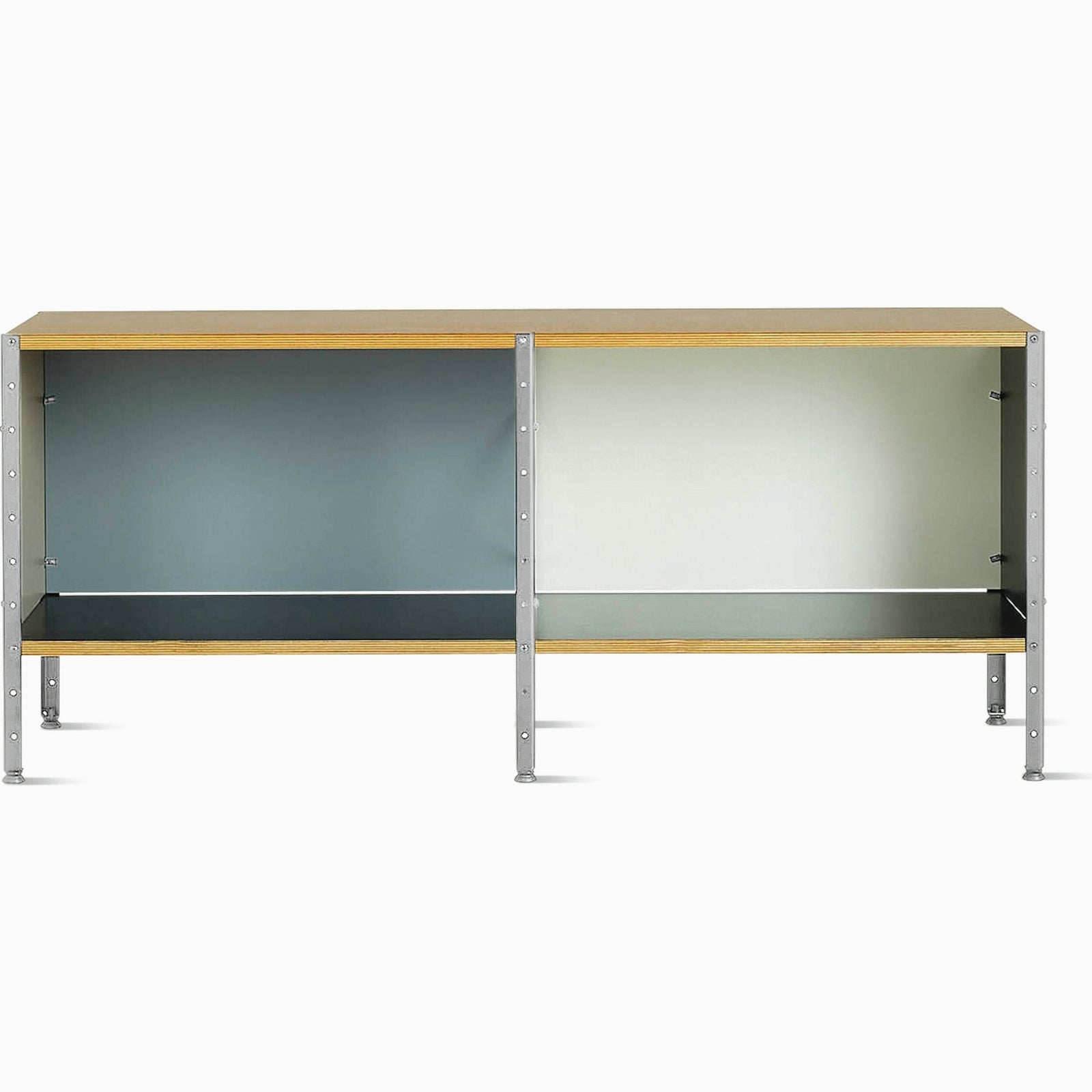 Eames ESU100 by Herman Miller storage herman miller Neutral Colors Zinc Plated Frame