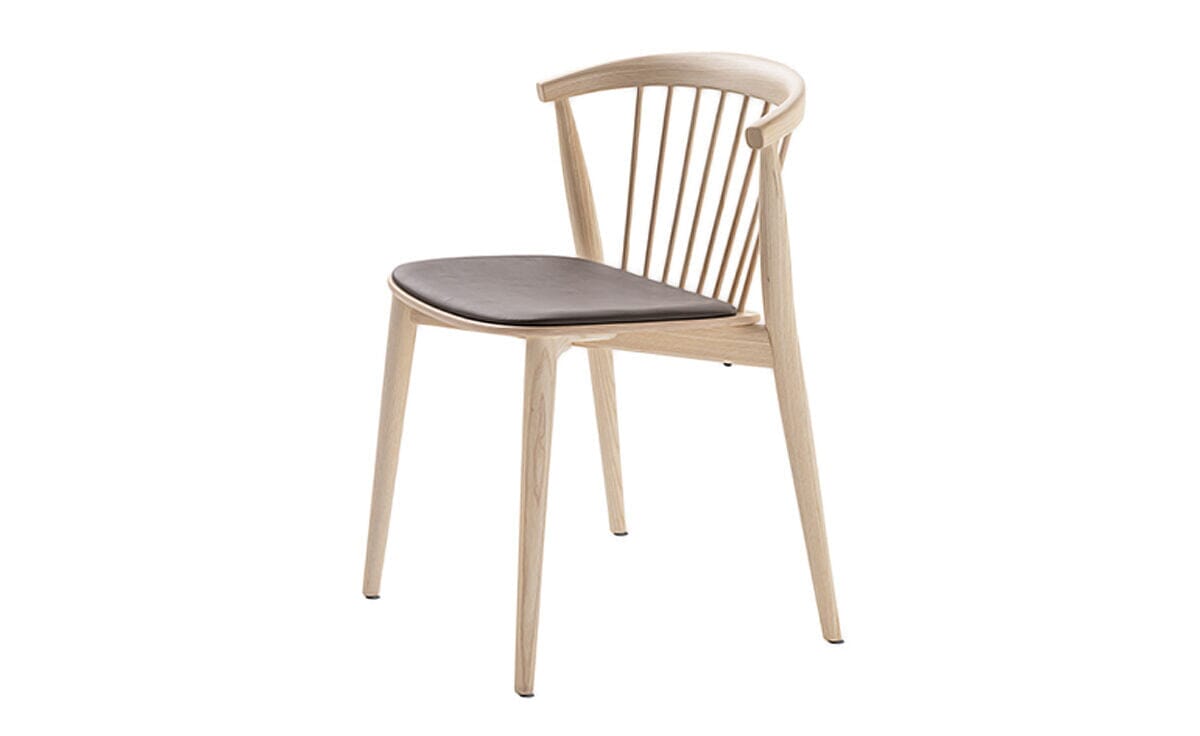 Newood Chair With Upholstered Seat Chair Cappellini