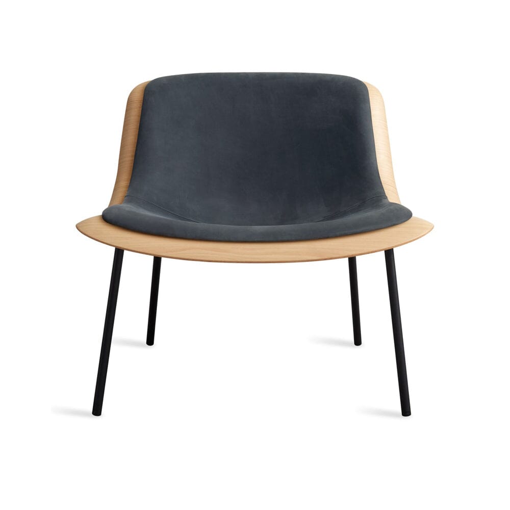 Nonesuch Upholstered Lounge Chair lounge chair BluDot White Oak / Ink Leather