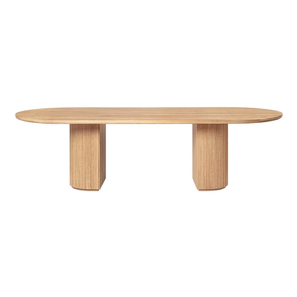 Moon Elliptical Dining Table Tables Gubi 290 (114.2" L) - solid oak oiled