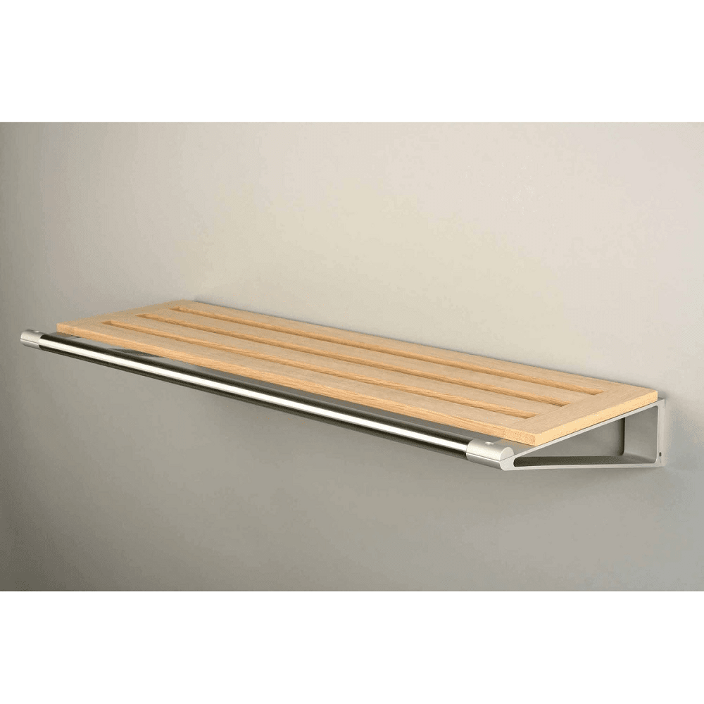 Knax Hat Shelf with Clothes Rack Accessories Loca Shelf 4 Soaped OAK