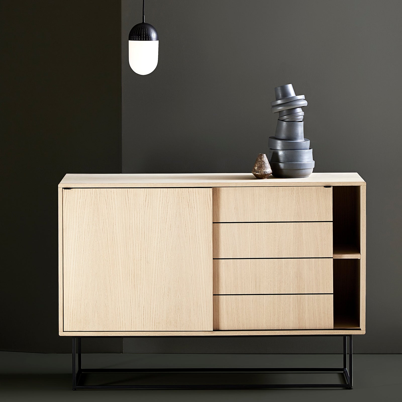 Virka High Sideboard Sideboard Woud