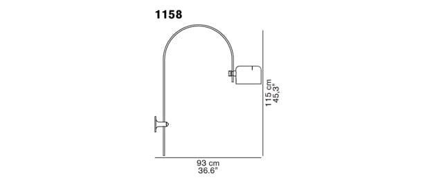 Coupe 1158 Wall Lamp wall lamp Oluce