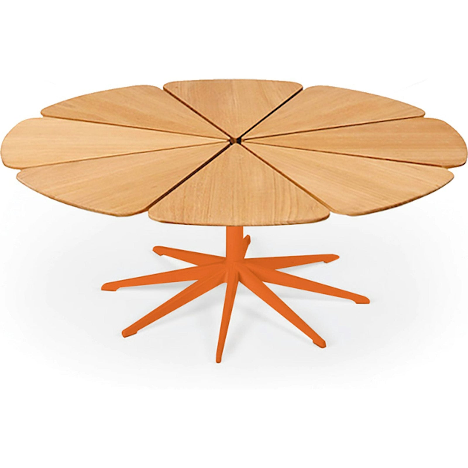 Richard Schultz Petal Coffee Table Coffee Tables Knoll Teak Petal Orange