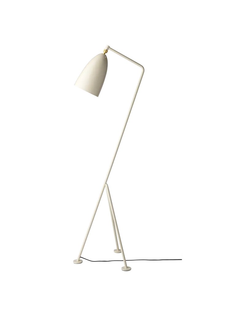 Grashoppa Floor Lamp Floor Lamps Gubi Oyster White Semi Matt