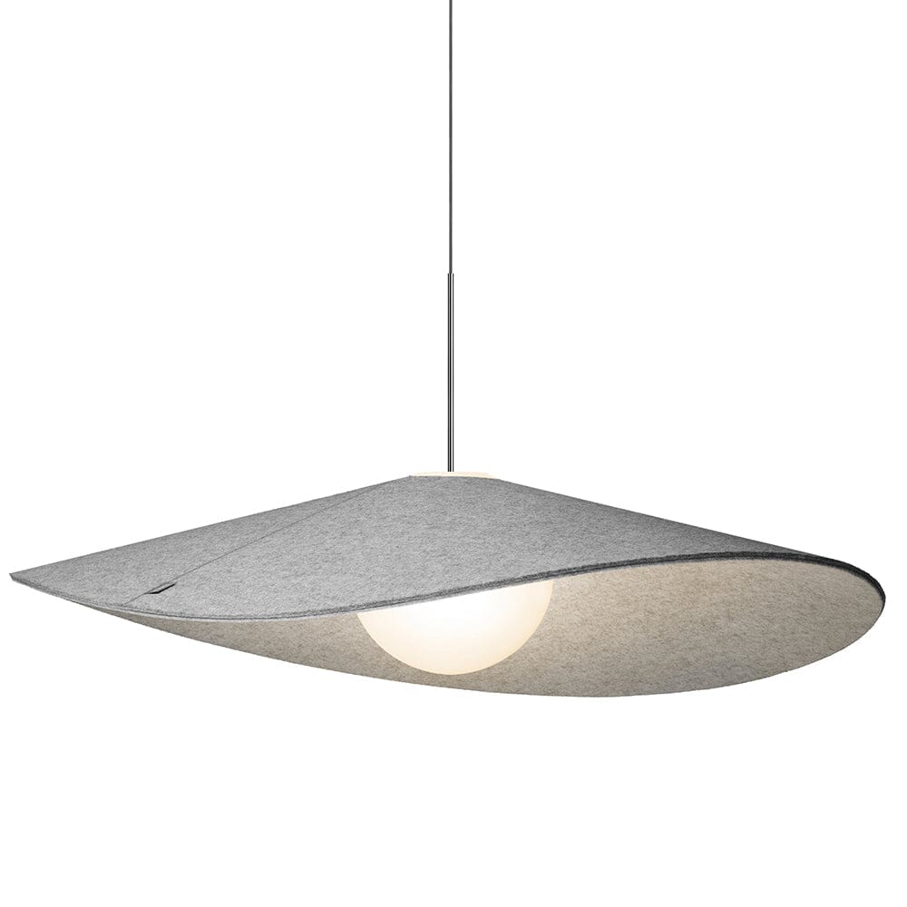 Bola Felt Pendant ceiling lights Pablo 52" Pebble / Grey Felt Shade
