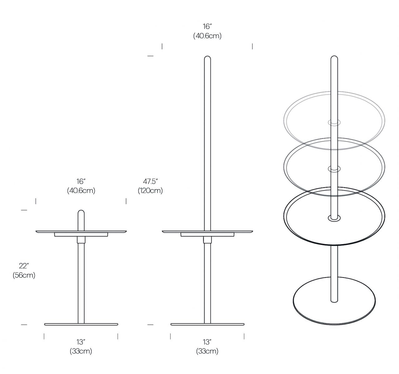 Nivél Pedestal Floor Lamp