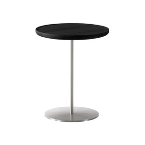 Pal Table - Small Tables Fredericia High Black Lacquered Oak Stainless Steel