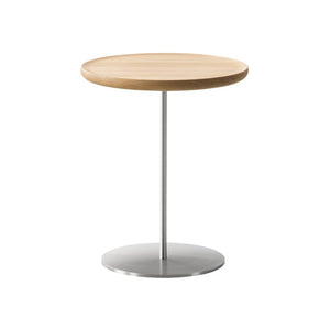 Pal Table - Small Tables Fredericia High Lacquered Oak Stainless Steel