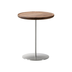 Pal Table - Small Tables Fredericia High Lacquered Walnut Stainless Steel