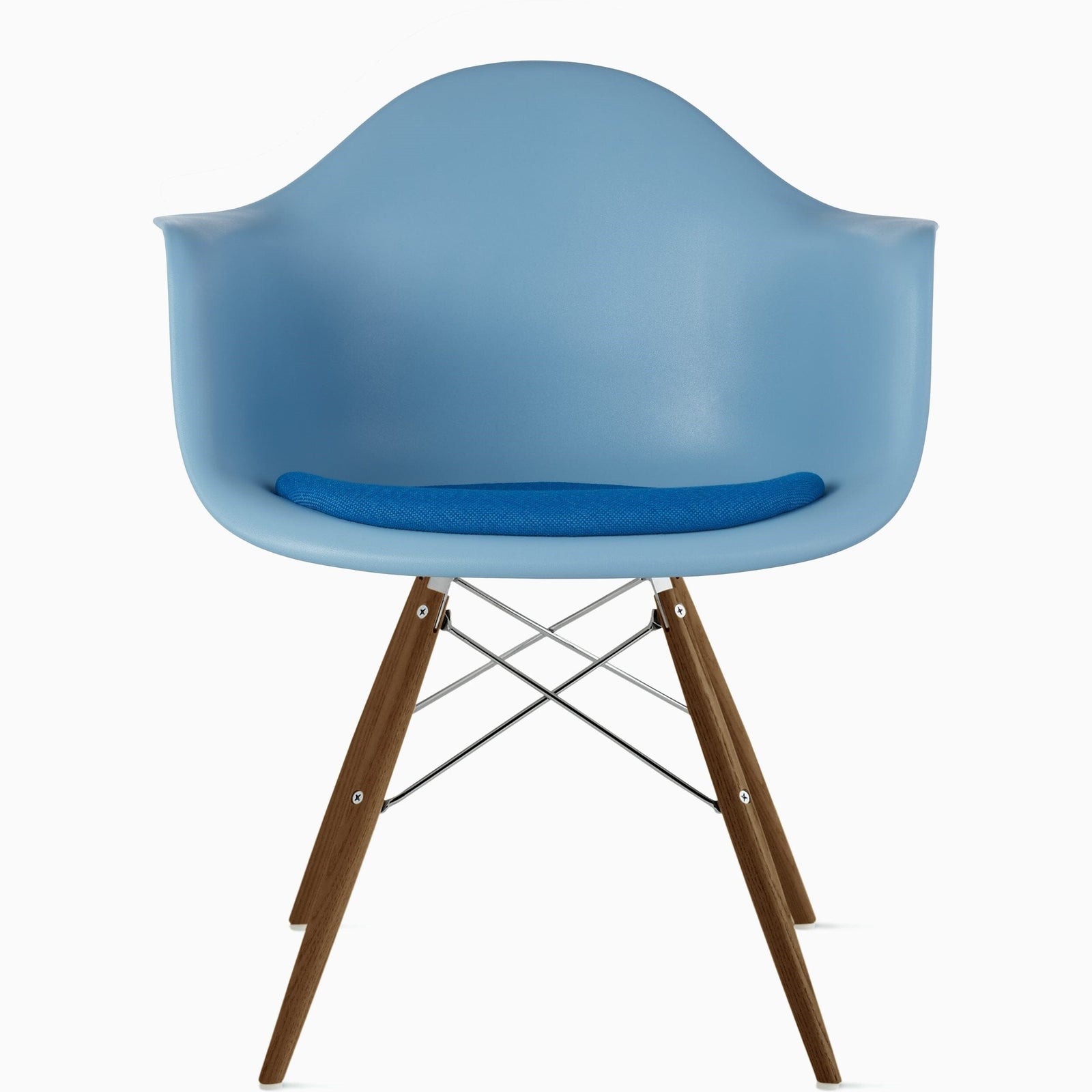 Eames Dowel Base Armchair With Seat Pad Armchair herman miller