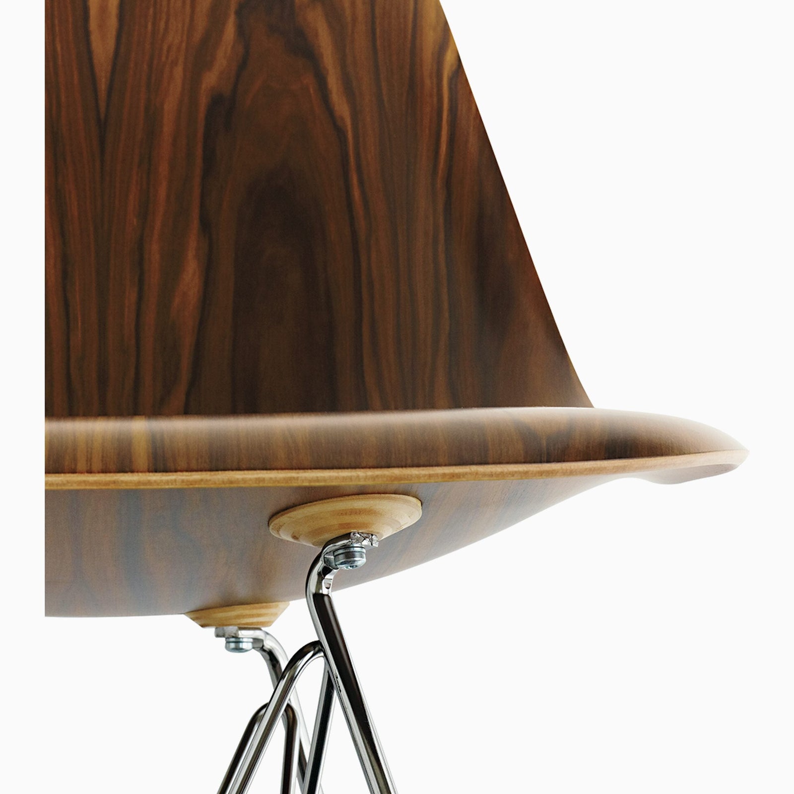 Eames Molded Wood Side Chair - Wire Base Side/Dining herman miller