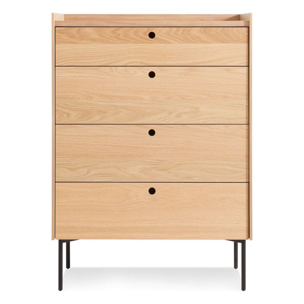 Peek 4 Drawer Dresser storage BluDot White Oak