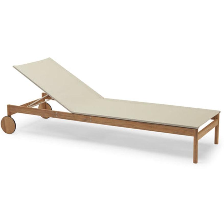 Pelago Outdoor Sunbed chaise lounge Skagerak by Fritz Hansen Without Armrests Without Cushion