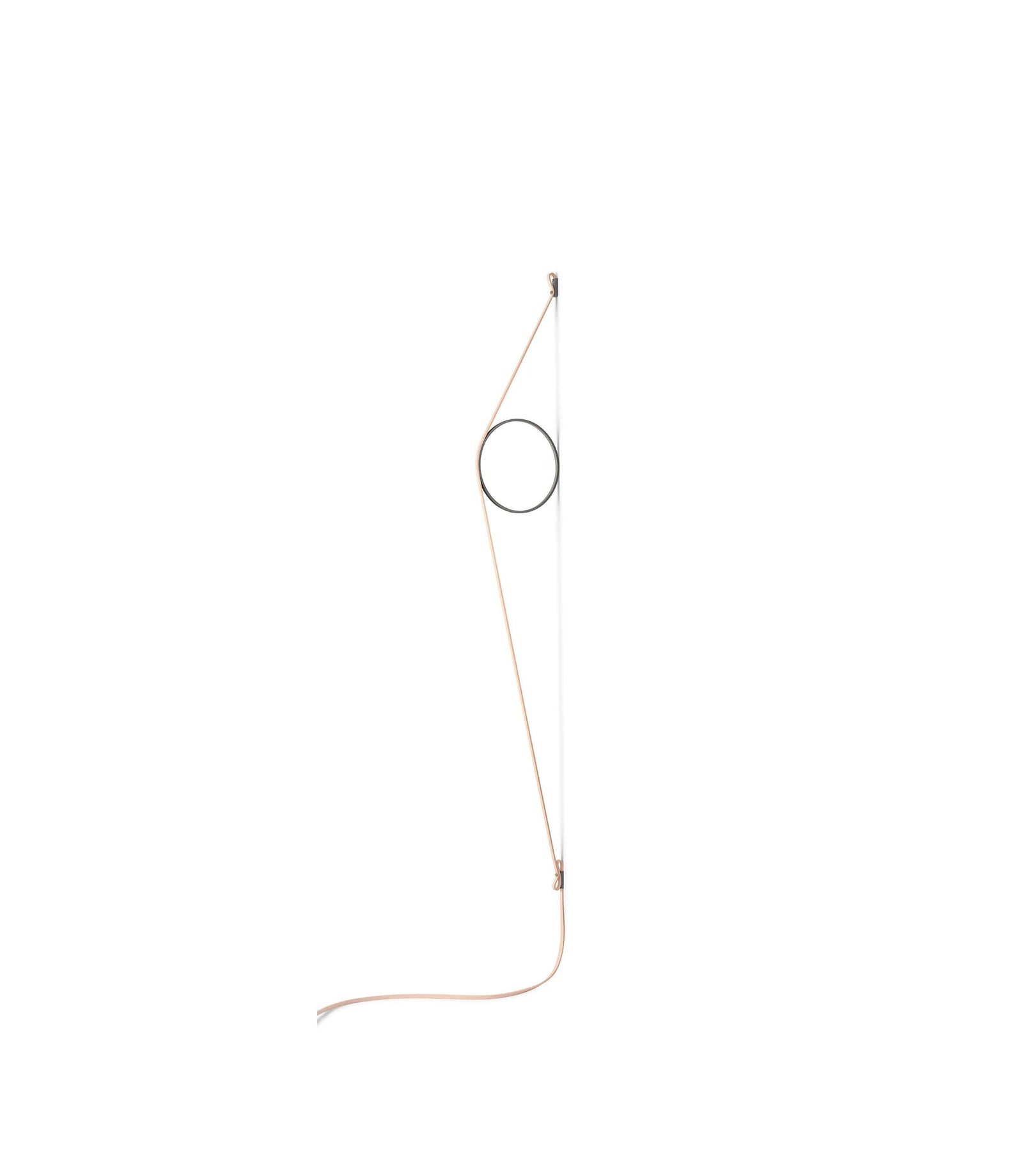 WireRing Wall Sconce Lamp Wall Sconce Flos Pink/Grey