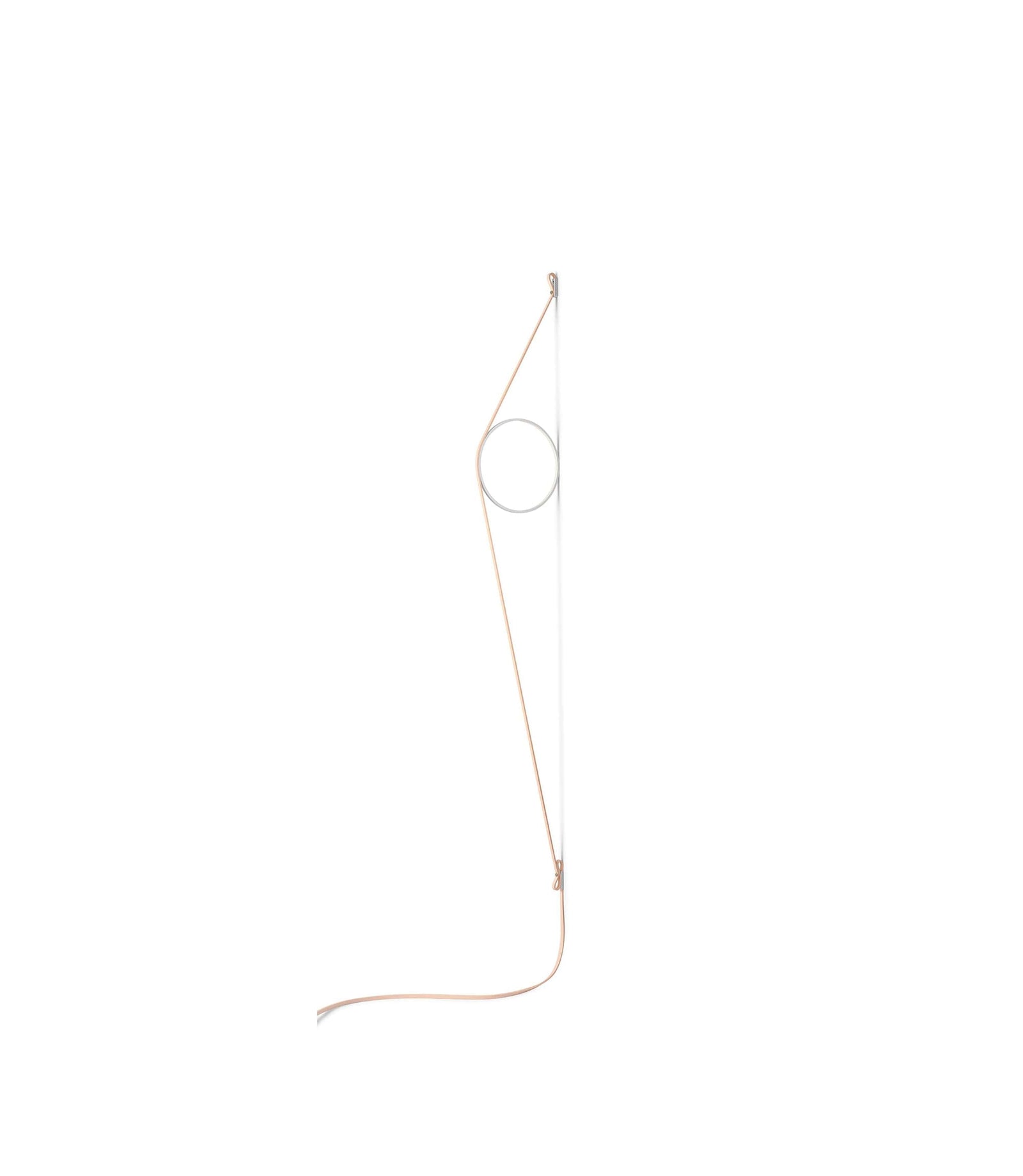 WireRing Wall Sconce Lamp Wall Sconce Flos Pink/White