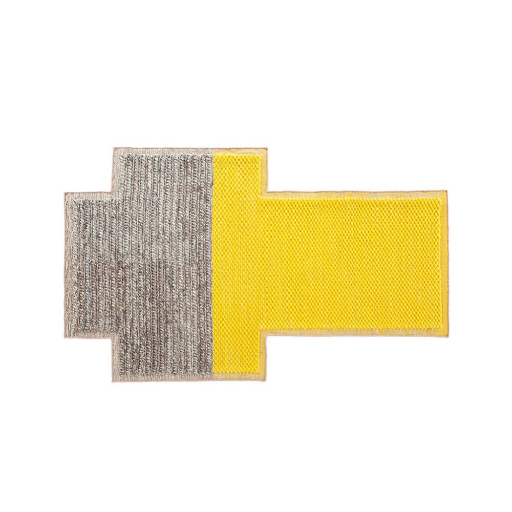 Mangas Space Rug Rug Gan Plait - Yellow