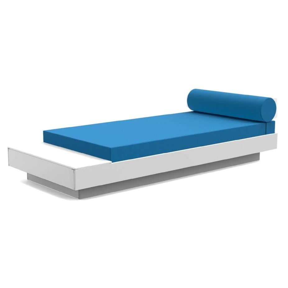 Platform One Daybed with Table Beds Loll Designs Cloud White Canvas Regatta